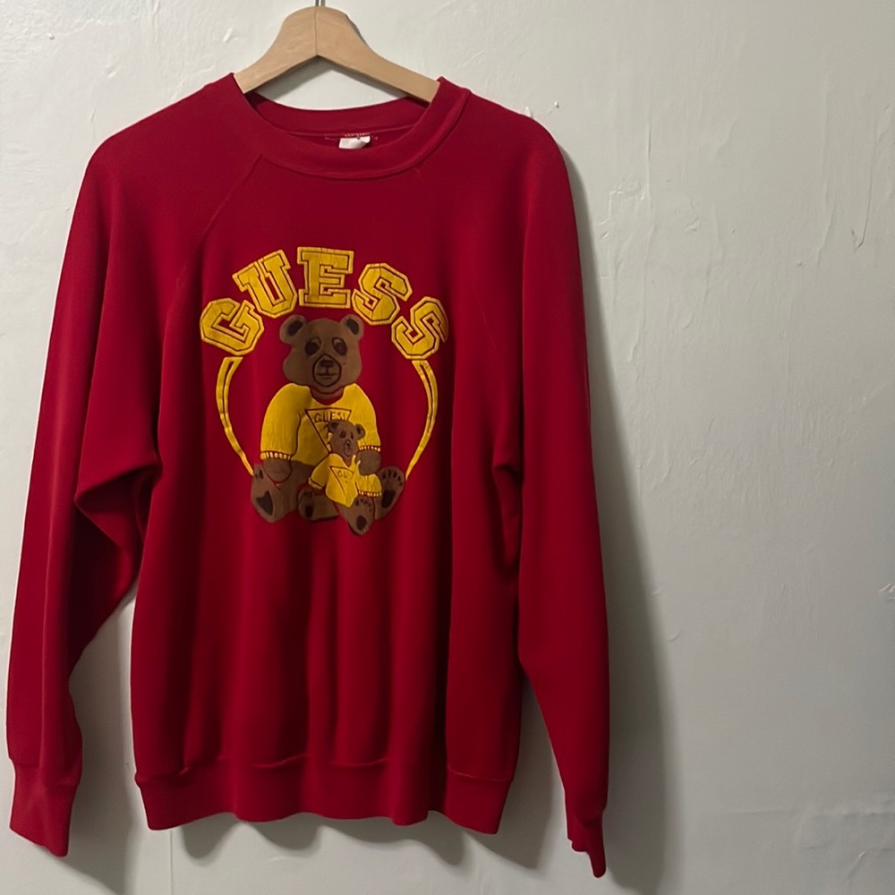 “GUESS” TEDDY BEAR SWEATSHIRT